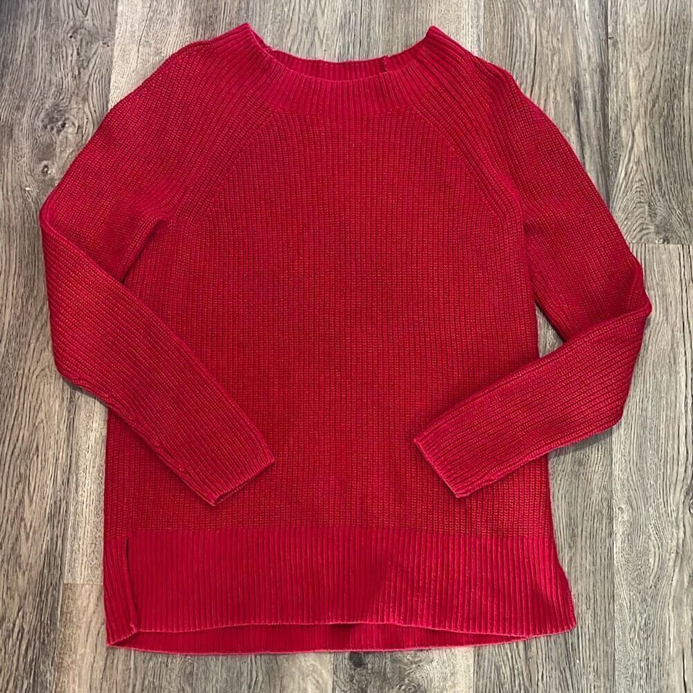 Lands End Dark Pink Sweater‎ Size Medium